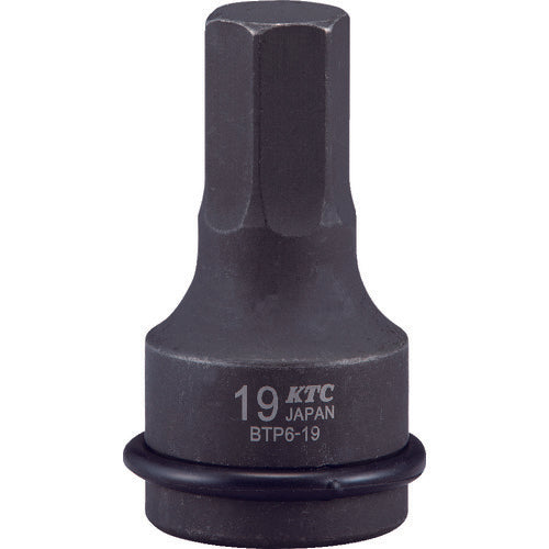 ＫＴＣ　１９．０ｓｑ．　インパクトレンチ用ヘキサゴンレンチ　対辺寸法１７ｍｍ　全長７５ｍｍ　BTP6-17P　1 個