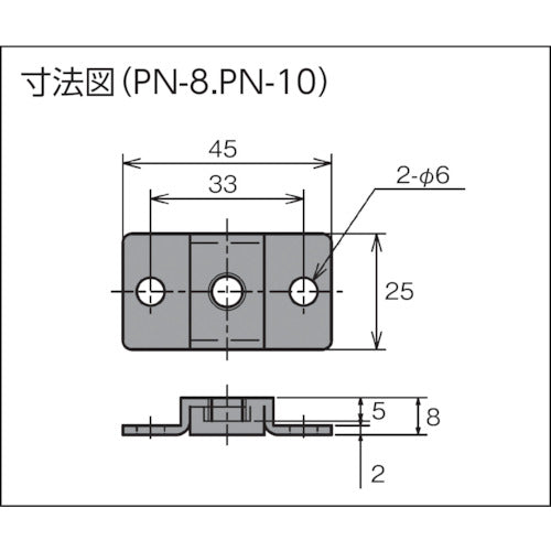 ダイワアドテック　アジャスターボルト取付用ナット　PN-8　1 個