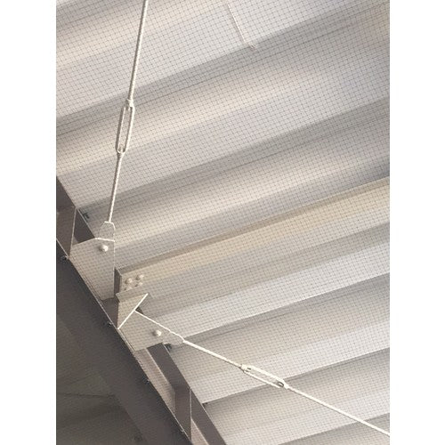 TRUSCO bird repellent net, mesh size 12mm, width 2m x length 100m, weight approx. 4.2kg, BTYN2100, 1 piece