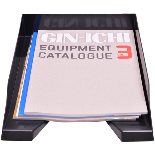 TRUSCO A4 Letter Tray W257XD350XH65 Black LTA4-BK 1 pc