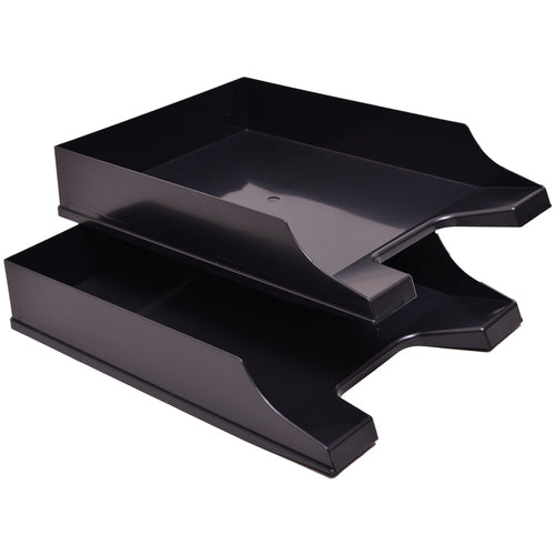 TRUSCO A4 Letter Tray W257XD350XH65 Black LTA4-BK 1 pc