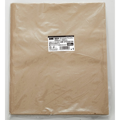 ＴＲＵＳＣＯ　緩衝材　クッションペーパー　２５０×３００　１００枚　CP2530100　1 袋