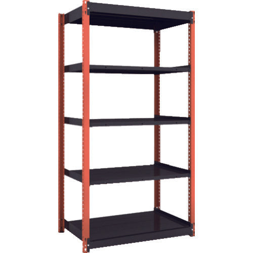 TRUSCO Lightweight Boltless Shelf TSUG Type Single Type 942X640XH1800 TSUG100-63L-5-BK 1 Unit