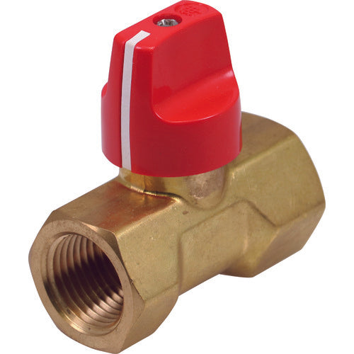 ハマイ　黄銅製ロック機能付きボールバルブ（ツマミ）　BBS-B77-10RC　1 個