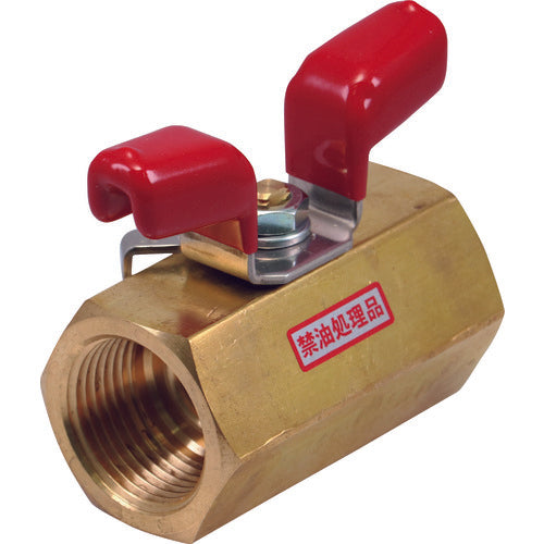 ハマイ　黄銅製禁油処理ボールバルブ（ウィング）　BBS-323-25RC　1 個