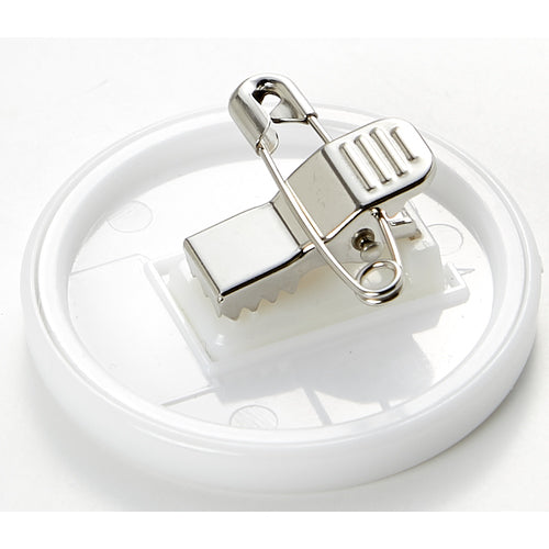 TRUSCO job title name tag "Entry Permit" 45φ safety pin clip dual-use TPNP-451 1 piece