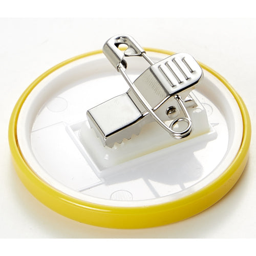 ＴＲＵＳＣＯ　役職表示名札　「安全第一」　４５φ　安全ピンクリップ両用　TPNP-454　1 個