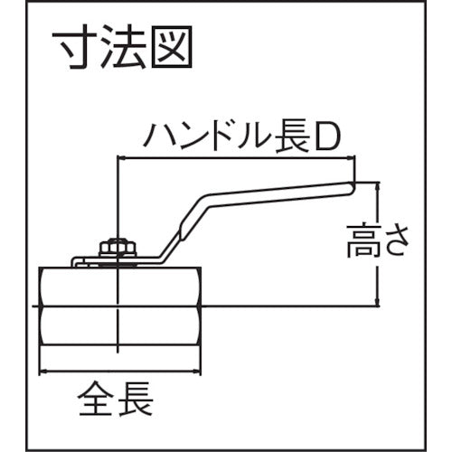 ハマイ　ステンレス製禁油処理ボールバルブ（レバー）　BSS-43-10RC　1 個