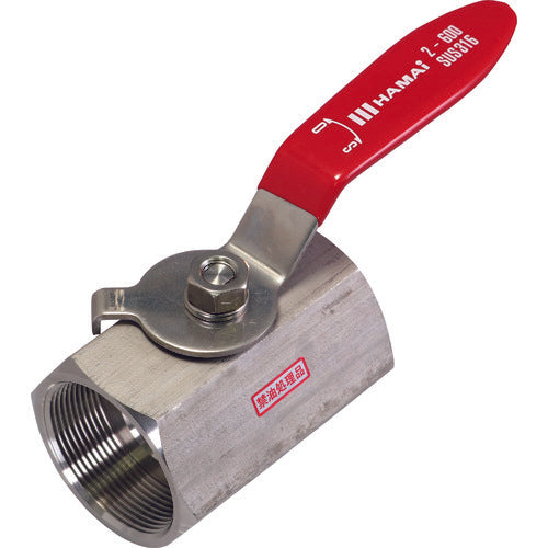 하마이 스테인리스제 금유 처리 볼 밸브(레버) BSS-833-50RC 1개