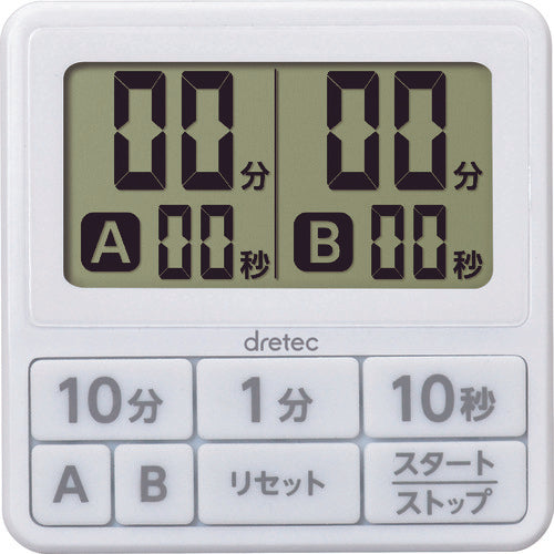 ｄｒｅｔｅｃ　ダブルタイマー　ホワイト　T-551WT　1 台