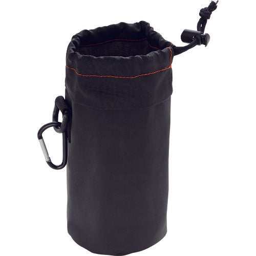 TRUSCO Plastic Bottle Holder with Carabiner, Black, TPC-BK, 1 pc