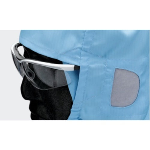 ミドリ安全　クリーンスーツ用フード　ツバなし　ＹＨＳ１０１　ホワイト　Ｍ　YHS101W-M　1 枚