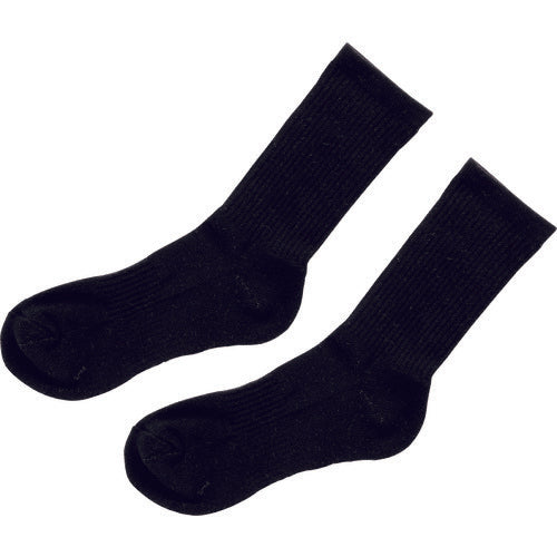 Midori Anzen Safety Socks, Strong Fit Hard, Black, M, TFS-HARD-BK-M, 1 pair