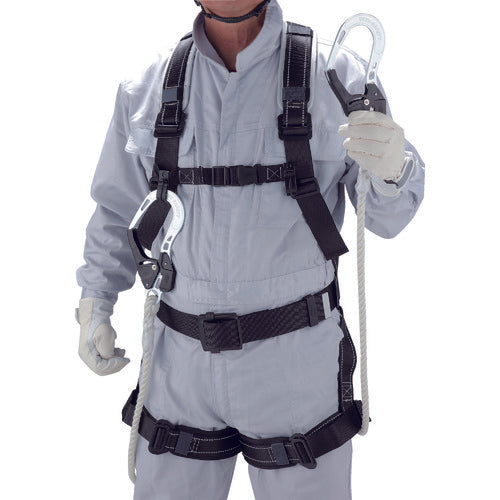 토요 세프티 풀 하네스 로프 식 (타입 1) 더블 랜야드 NO.FGH-55W 1 개