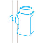 Martor Pillar Mount for Replacement Blade Storage Bottle 9845 9845 1 pc