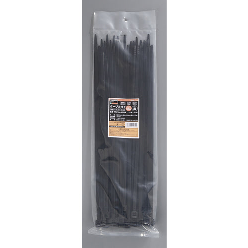 TRUSCO Cable Tie Width 8.0mm x 450mm Maximum bundling Φ120 Weather resistant 50 pieces TRCVJ-450W 1 bag