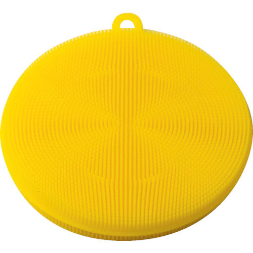 TRUSCO [Sold out and discontinued] Silicone scrubber, yellow, SLT-Y, 1 piece