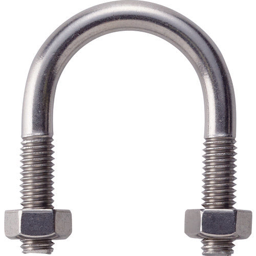 TRUSCO SGP U-Bolt SUS304 Nominal Diameter 15A Thread Diameter M6 TSGP-BTM6-15A-S 1 pc