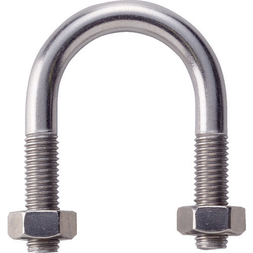 ＴＲＵＳＣＯ　ＳＧＰ用Ｕボルト　ＳＵＳ３０４　呼び径２５Ａ　ねじ径Ｍ１０　TSGP-BTM10-25A-S　1 個