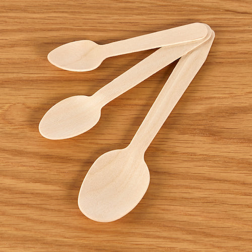 TRUSCO 목제 스푼 전체 길이 162mm 100개입 WSP-162 1봉