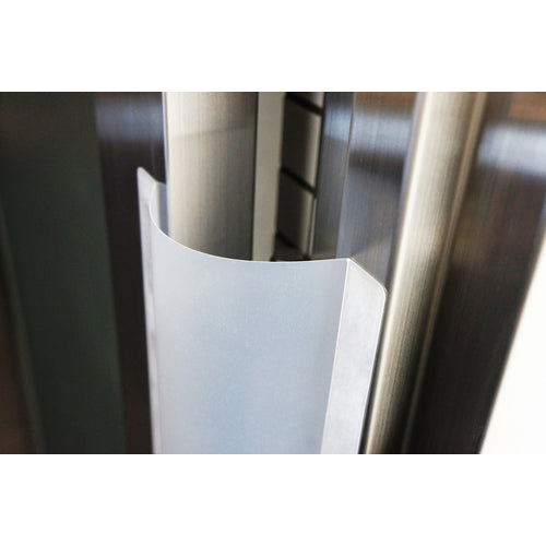 TRUSCO PP 손가락 막힘 방지 스토퍼 투명 길이 440mm 2개입 PPS-440-2 1 S