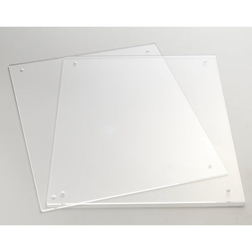ＴＲＵＳＣＯ　アクリルパネル２枚セット　厚さ２．５ｍｍ　Ａ４サイズが入る　５ｍｍ穴　AP2.5-A4-5　1 Ｓ