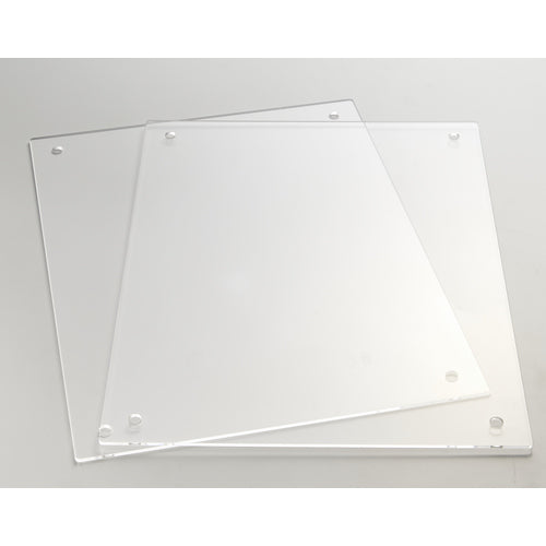ＴＲＵＳＣＯ　アクリルパネル２枚セット　厚さ２．５ｍｍ　Ａ４サイズが入る　８ｍｍ穴　AP2.5-A4-8　1 Ｓ