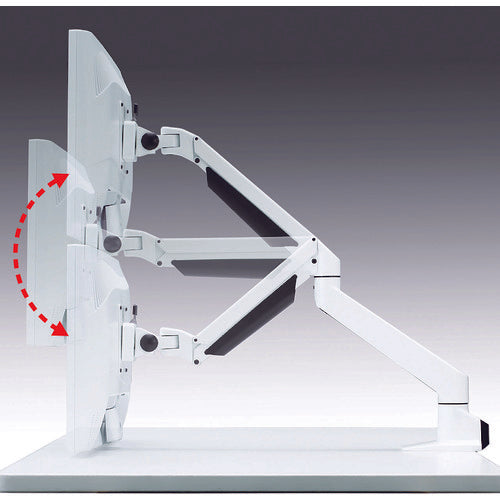 SANWA Horizontal/Vertical Articulated LCD Monitor Arm (White) CR-LA1301WN2 1 unit