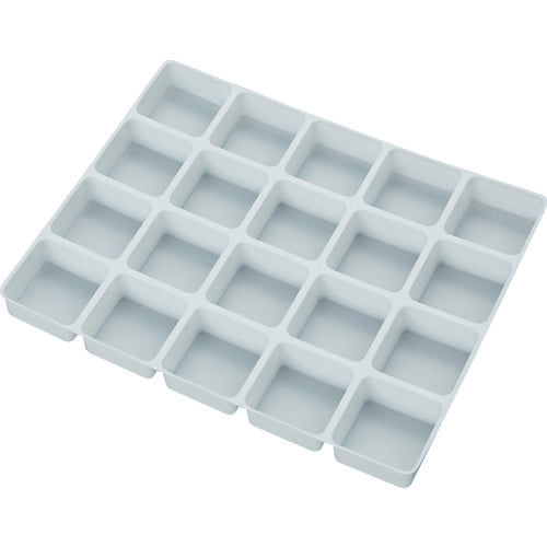 TRUSCO PP Tray, Square, 20 Squares, 30X30, PPTS-30X30, 1 Bag