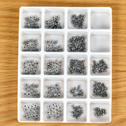 TRUSCO PP Tray, Square, 20 Squares, 30X30, PPTS-30X30, 1 Bag