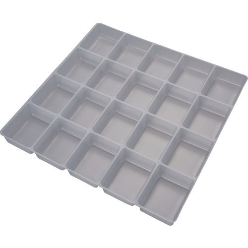 TRUSCO PP Tray, Square, 20 Squares, 51X62, PPTS-51X62, 1 Bag