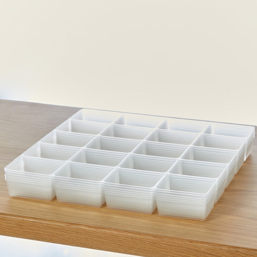 TRUSCO PP Tray, Square, 20 Squares, 51X62, PPTS-51X62, 1 Bag