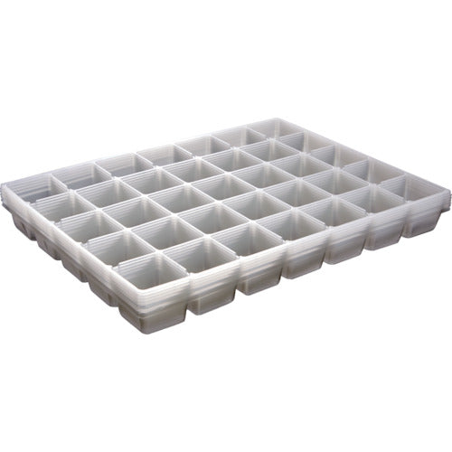 TRUSCO PP Tray, Square, 35 Squares, 61X58, PPTS-61X58, 1 Bag