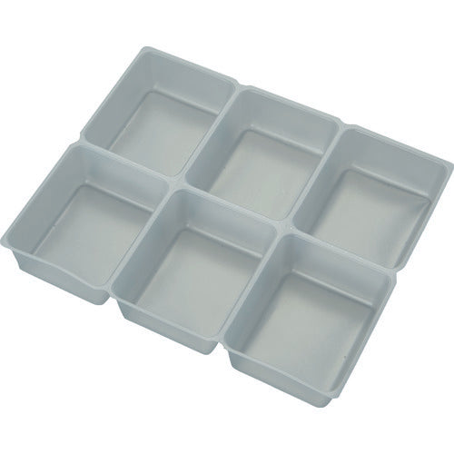 TRUSCO PP Tray, Square, Perforated, 6 Squares, 51X66, PPTSM-51X66, 1 Bag