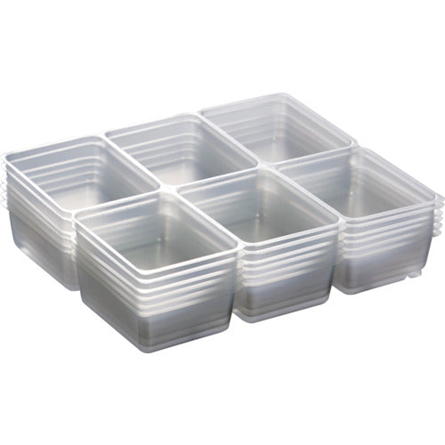 TRUSCO PP Tray, Square, Perforated, 6 Squares, 51X66, PPTSM-51X66, 1 Bag