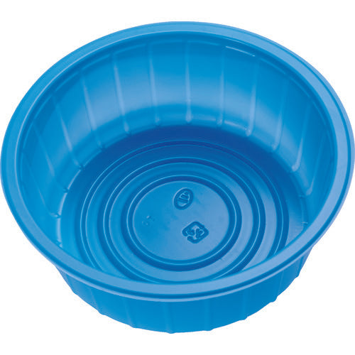 TRUSCO [Sold out and discontinued] PP tray, round, blue, 1 square, inner dimensions top 150mm, bottom 134mm, PPTCB-134, 1 bag