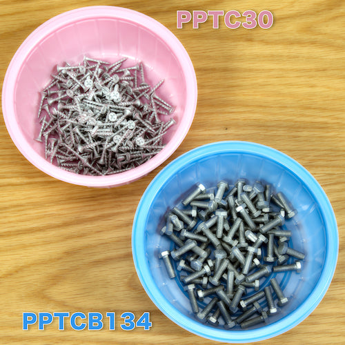 TRUSCO [Sold out and discontinued] PP tray, round, blue, 1 square, inner dimensions top 150mm, bottom 134mm, PPTCB-134, 1 bag