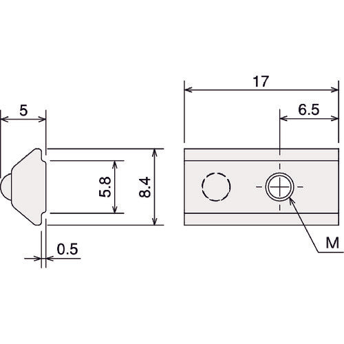 ＴＲＵＳＣＯ　ＴＳＦ２０用ＥａｓｙナットＳＳ（Ｍ５）ＣＮ　TSFBPN39　1 個