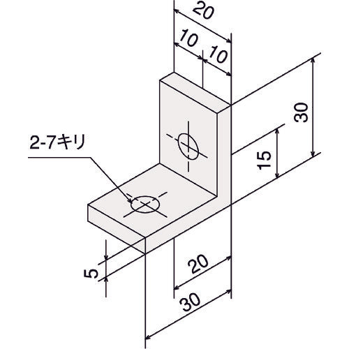 ＴＲＵＳＣＯ　ＴＳＦ３０用アングルブラケット　Ｓ　TSFJA03　1 個