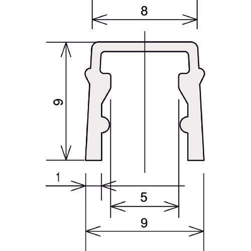 ＴＲＵＳＣＯ　ＴＳＦ３０用スロットキャップ　Ｓ　Ｌ＝２０００　（ブラック）　TSFA104　1 個