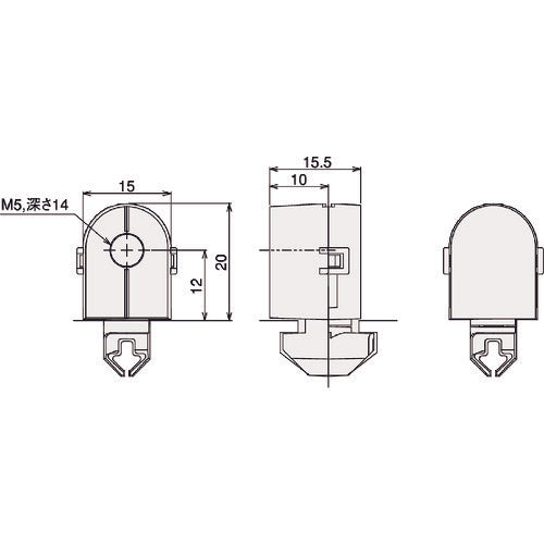 ＴＲＵＳＣＯ　ＴＳＦ３０用カバーホルダーＳ　キャップ付　TSFAKH6　1 個