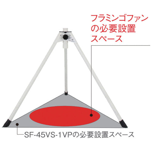 Ｓｕｉｄｅｎ　工場扇　１本足スタンドタイプ　フラミンゴファン　ハネ４５ｃｍ　１００Ｖ　SF-45VF-1VP2　1 台