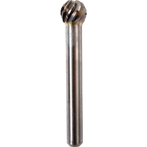 NRS Carbide Bur, Ball S-INOX Cutting, Blade Diameter 12 x Blade Length 10.8 x Shaft Diameter 6 x Shaft Length 44.2, Brazed, TCBINX7700, 1 pc