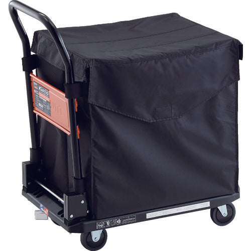 TRUSCO Plastic Cart Cartio (Steel Handle Type) CHB Hand Truck Box with Plastic Stopper Black MPK-720-BK-JS-CHB 1 Unit