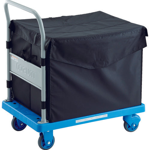 ＴＲＵＳＣＯ　樹脂台車　グランカートサイレント　ＣＨＢＡハンドトラックボックス付　７１８Ｘ４６８　TPX-902-CHB　1 台