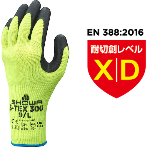 ＳＨＯＷＡ　耐切創手袋　ハガネコイル　Ｓ−ＴＥＸ３００　Ｍサイズ　S-TEX300-M　1 双