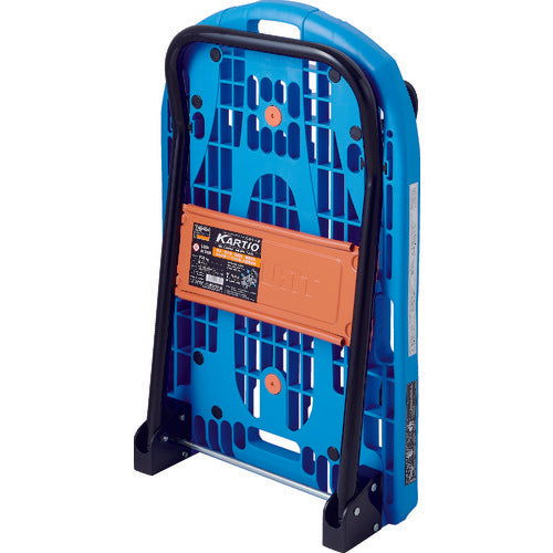 TRUSCO Plastic Cart Cartio (Steel Handle Type) Folding 780 x 490 Blue with Stopper MPK-720-B-SS 1 Unit