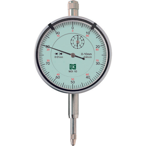 SK 표준형 다이얼 게이지 눈금 0.01mm 측정 범위 10mm WDI-10 1대