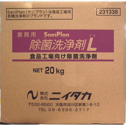 ニイタカ　サニプラン除菌洗浄剤Ｌ　２０Ｋｇ　ＢＩＢ　（１箱入）　231302　1 個