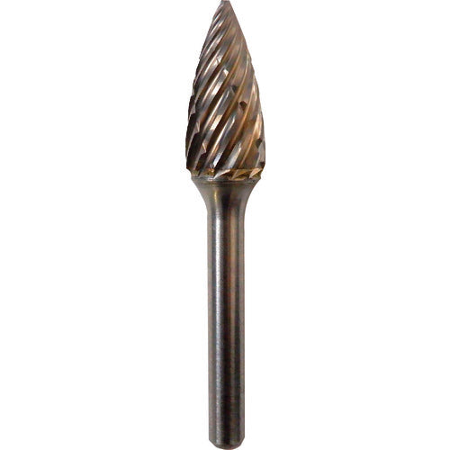 NRS Carbide Bur, Pointed S-INOX Cut, Blade Diameter 8 x Blade Length 19 x Shaft Diameter 6 x Shaft Length 46, Brazed, TCBINX6450, 1 pc
